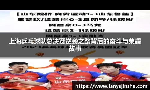 上海乒乓球队总决赛逆袭之路背后的奋斗与荣耀故事
